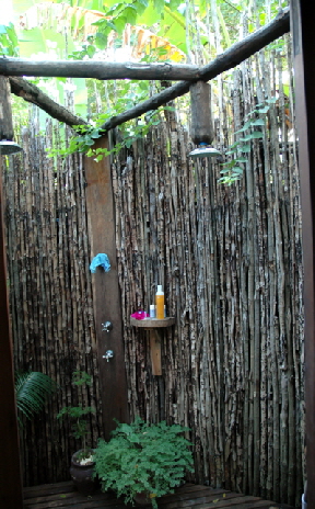 fumba beach lodge shower