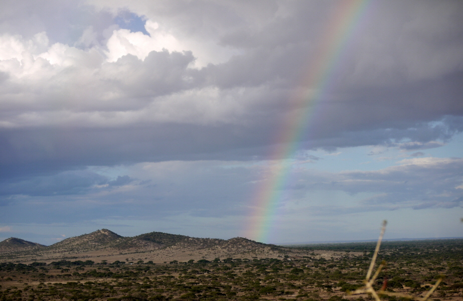 mit Regenbogen 